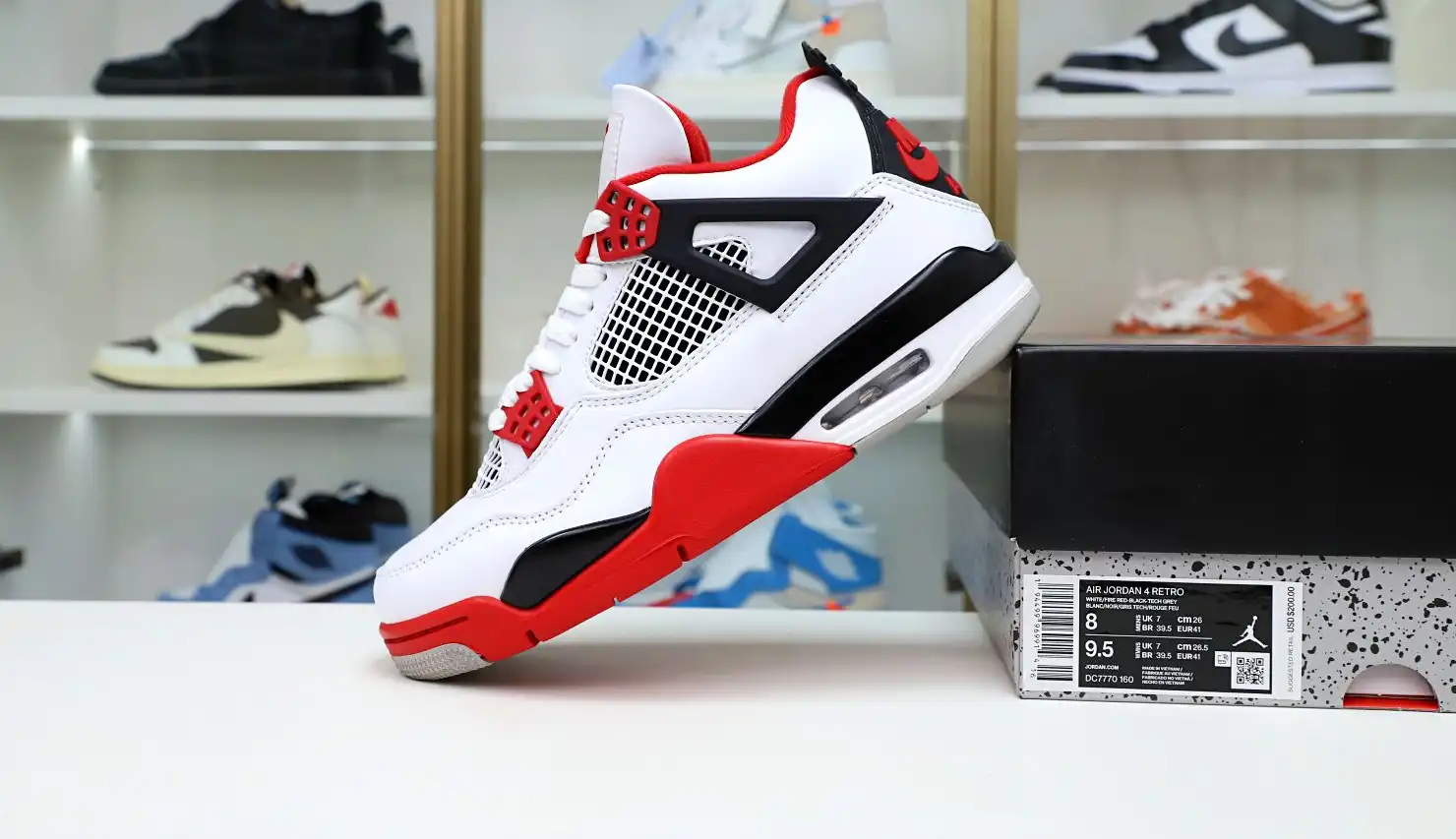 AIR JORDAN 4 RETRO 'FIRE RED' 2012