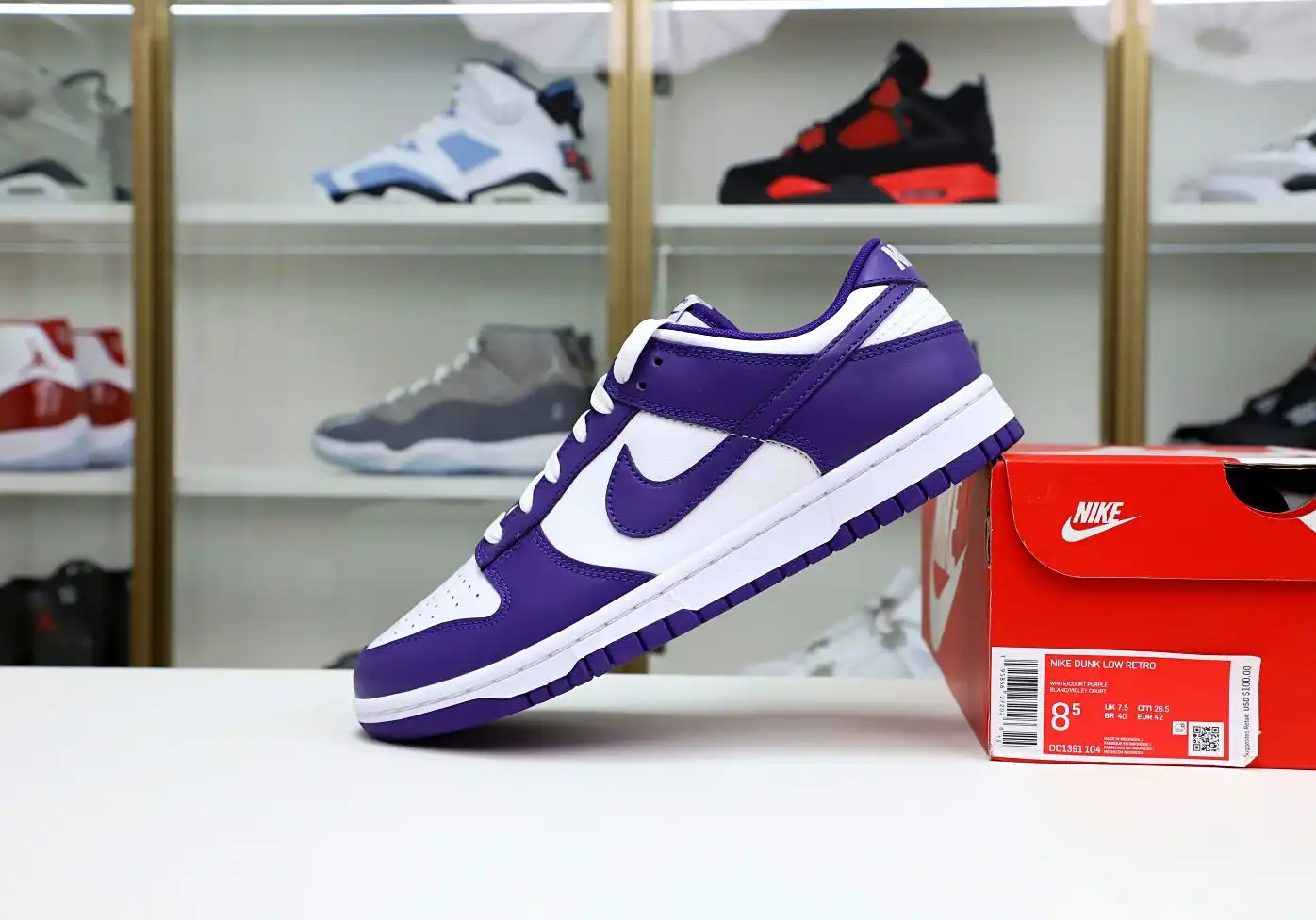 hype NIKE DUNK LOW RETRO COURT PURPLE