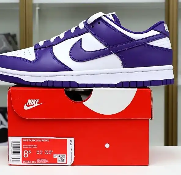 hype NIKE DUNK LOW RETRO COURT PURPLE