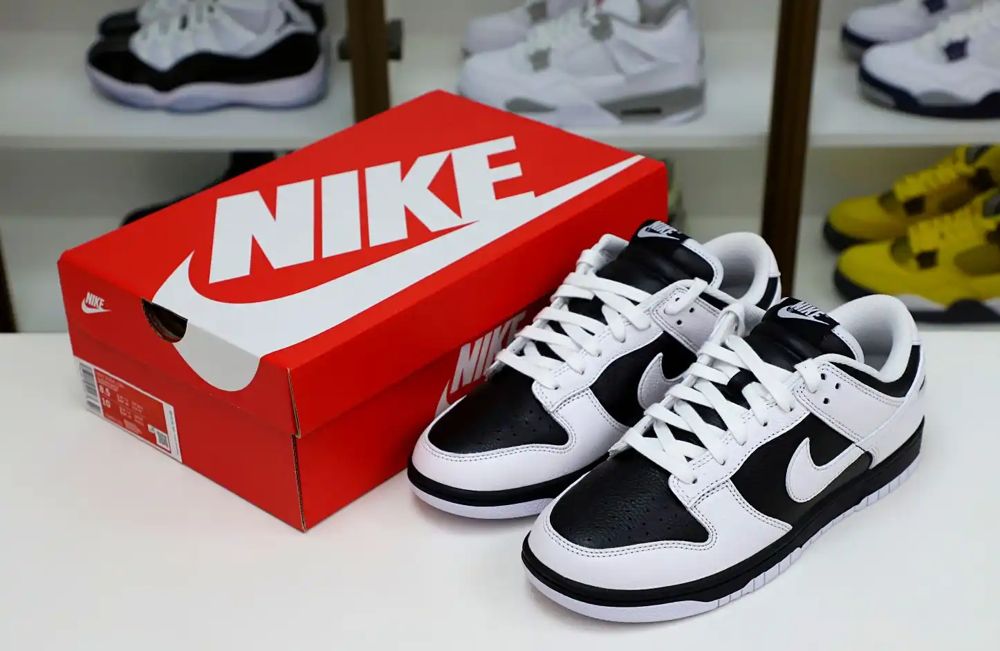 hype NIKE DUNK LOW RETRO REVERSE PANDA - FD9064-011