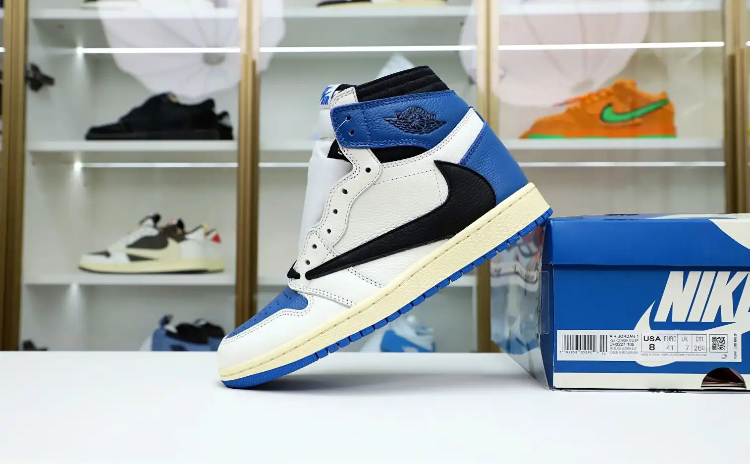 FRAGMENT DESIGN X TRAVIS SCOTT X AIR JORDAN 1 RETRO HIGH