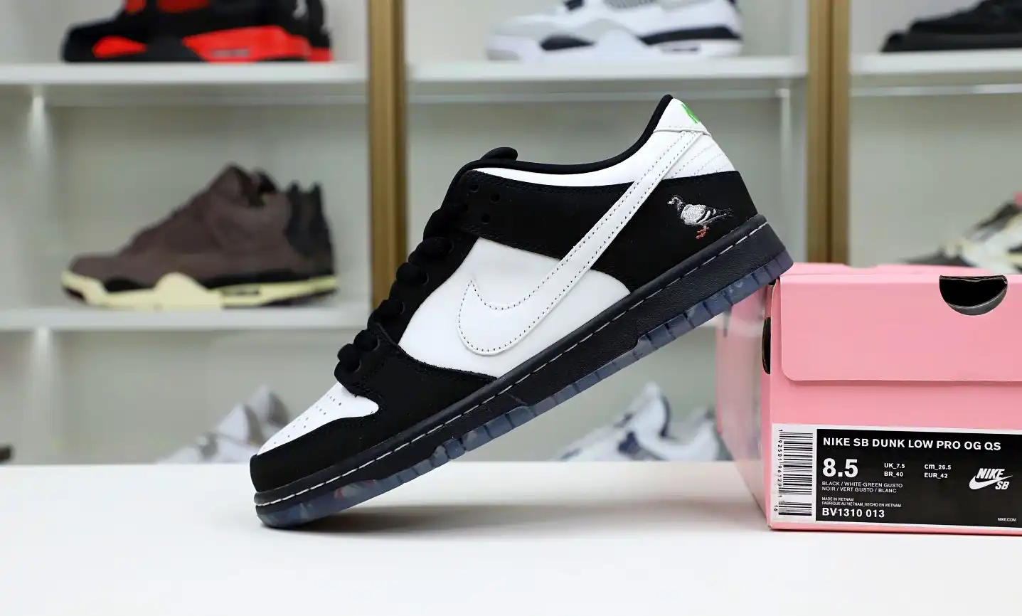 hype NIKE SB DUNK LOW STAPLE PANDA PIGEON (REGULAR BOX)