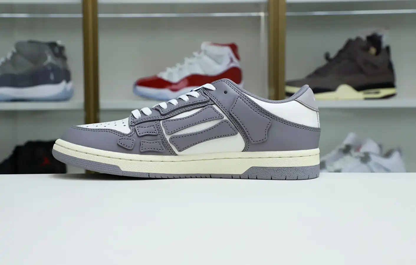 hype AMIRI LEATHER SKEL LOW