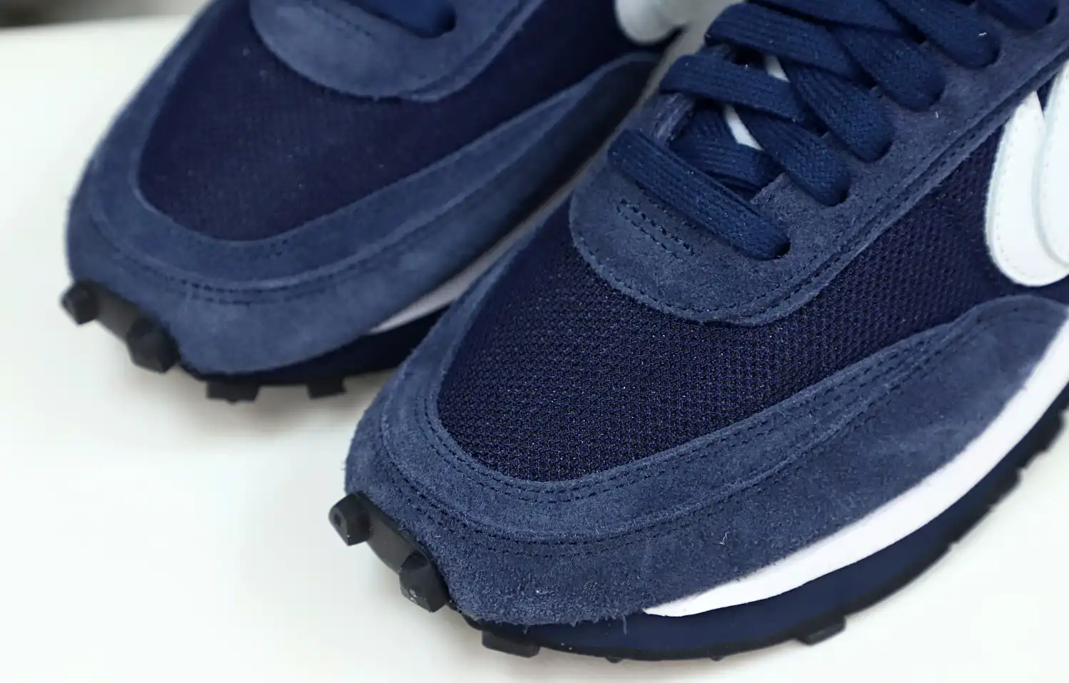 hype FRAGMENT DESIGN X SACAI X LDV WAFFLE 'BLACKENED BLUE'