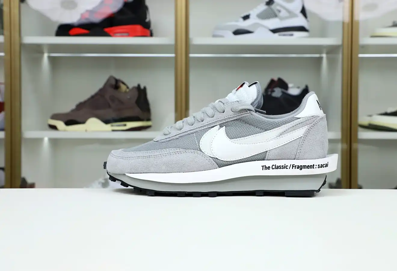 hype FRAGMENT DESIGN X SACAI X LDV WAFFLE 'LIGHT SMOKE GREY'