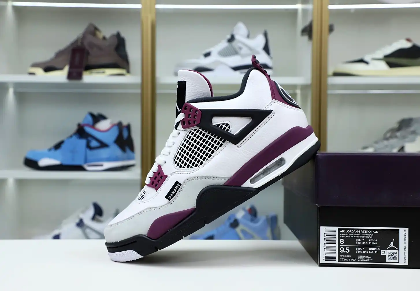 AIR JORDAN PARIS SAINT-GERMAIN X AIR JORDAN 4 RETRO 'BORDEAUX'