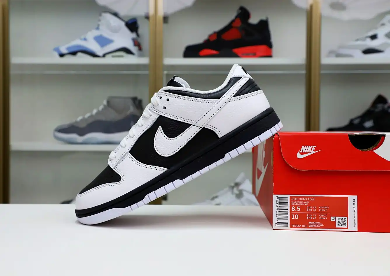 hype NIKE DUNK LOW RETRO REVERSE PANDA - FD9064-011