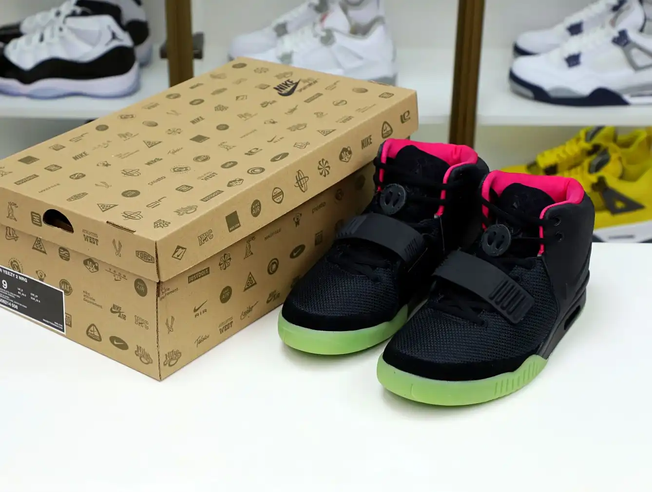 hype Nike Air Yeezy 2 solar red