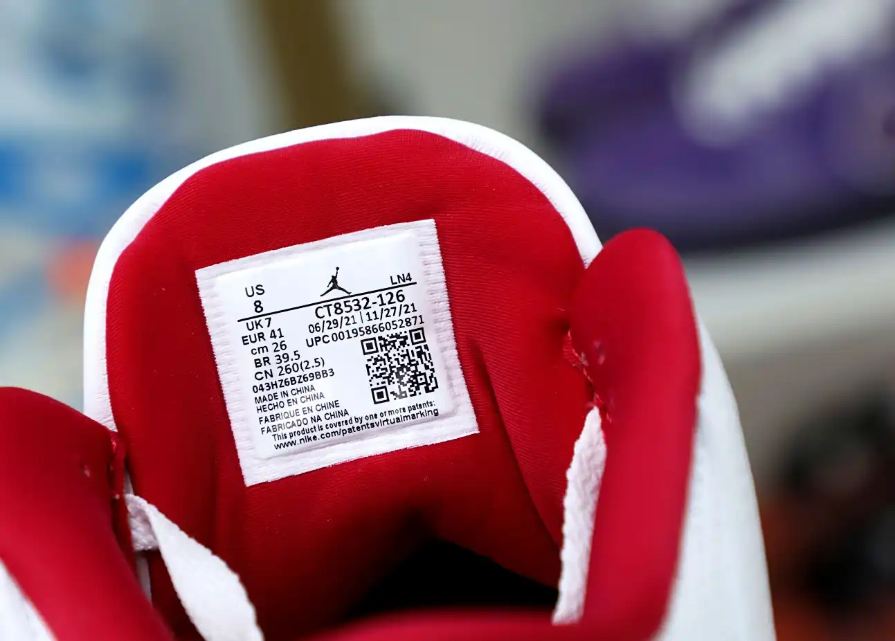 Air Jordan 3 Retro  Cardinal Red(CT8532-126）