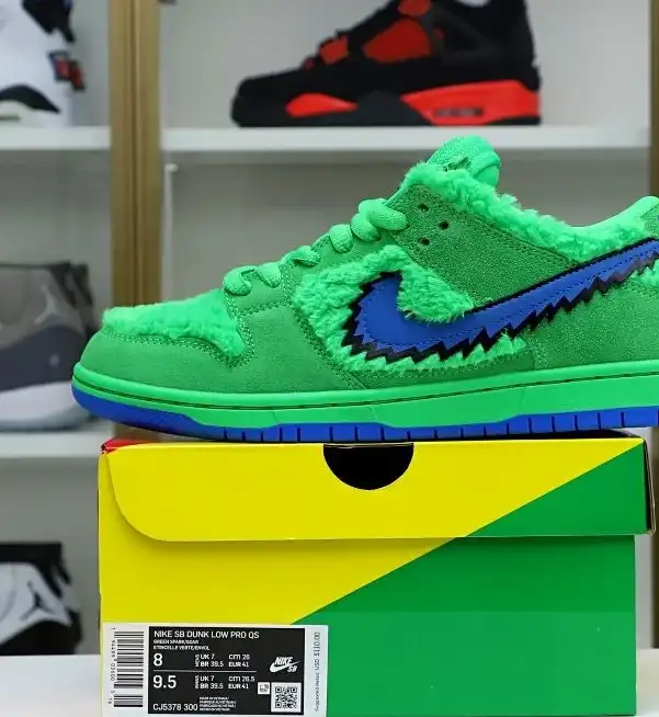 hype GRATEFUL DEAD X DUNK LOW SB GREEN