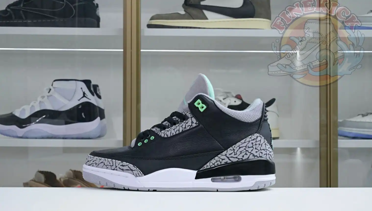 Air Jordan 3 Green Glow