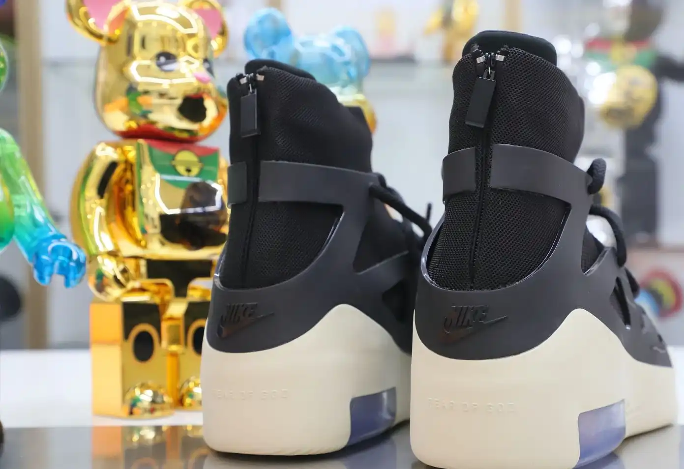 hype Nike Air Fear of God 1 black  fog