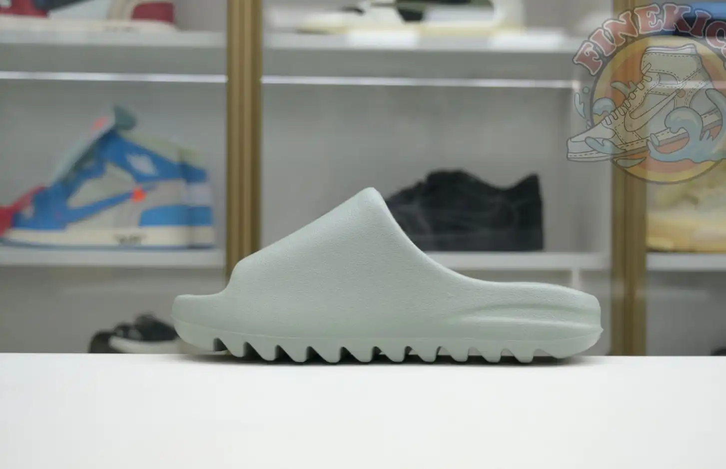 hype adidas originals Yeezy Slide Salt