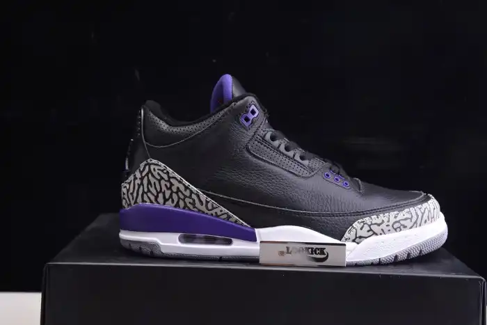 Air Jordan 3 Retro Black Court Purple CT8532-050