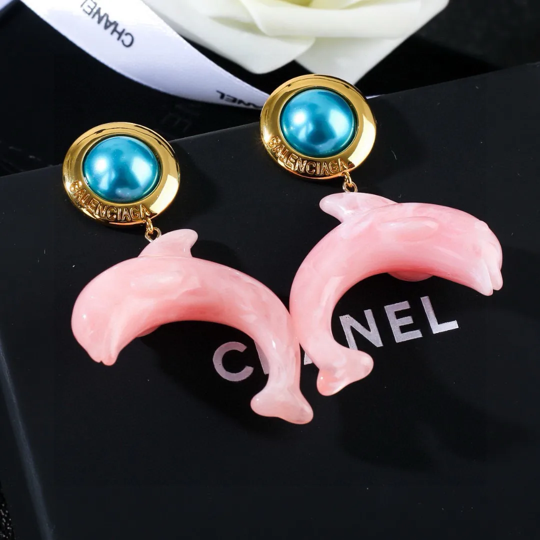 Vibrant Balenciaga Earrings 4265