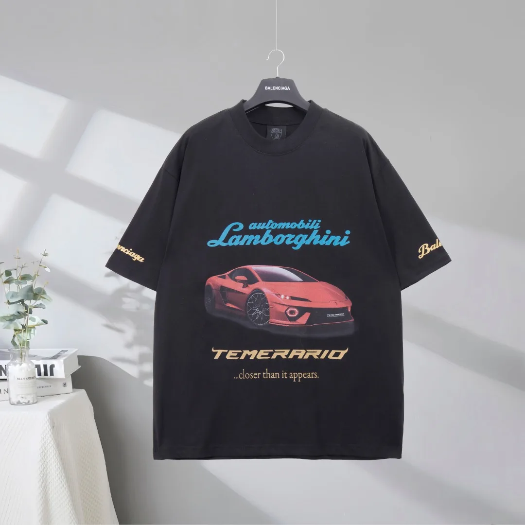 Chic Balenciaga Short Sleeves 4422