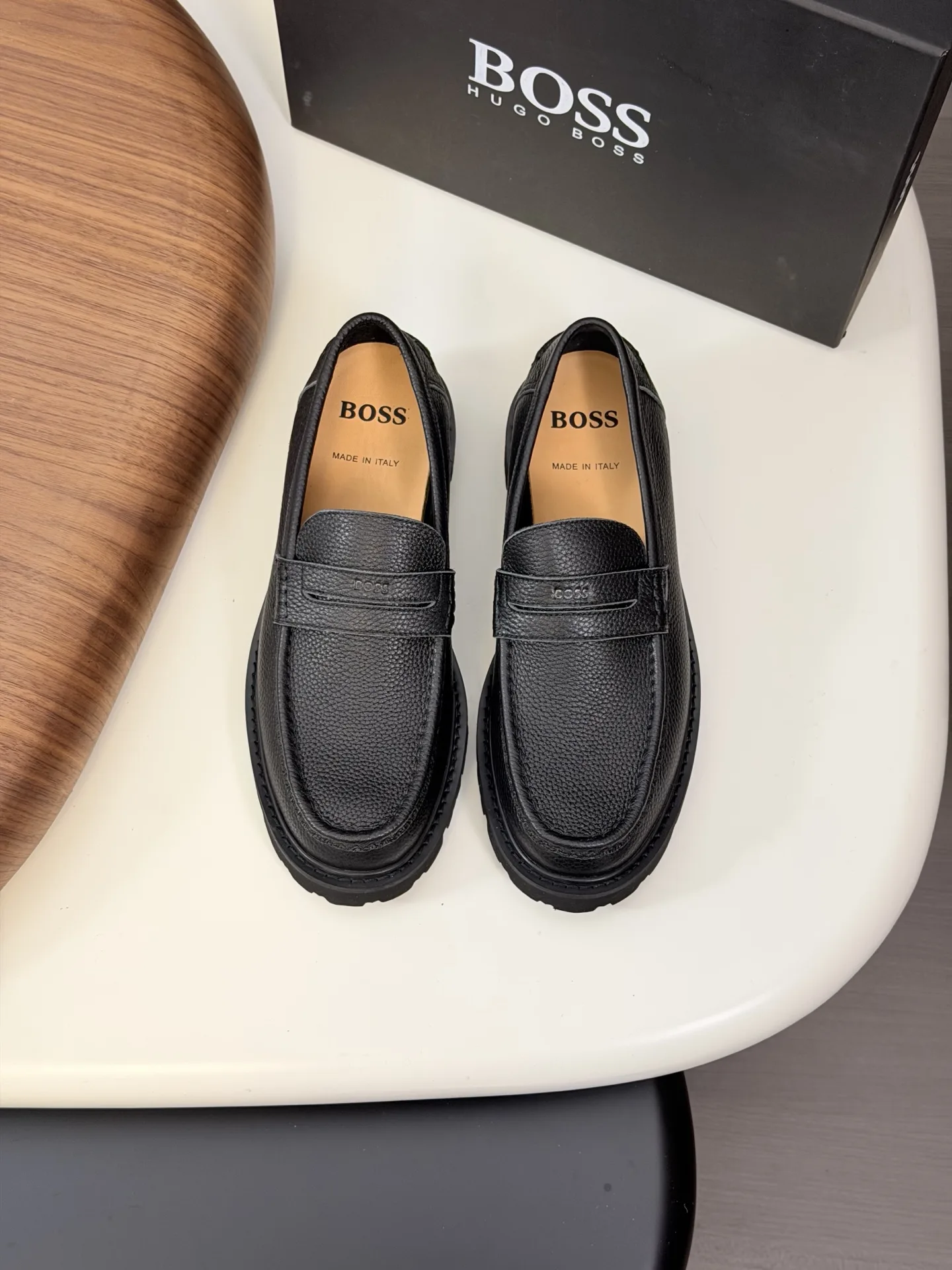 Efficient Boss Leather Shoes 6388