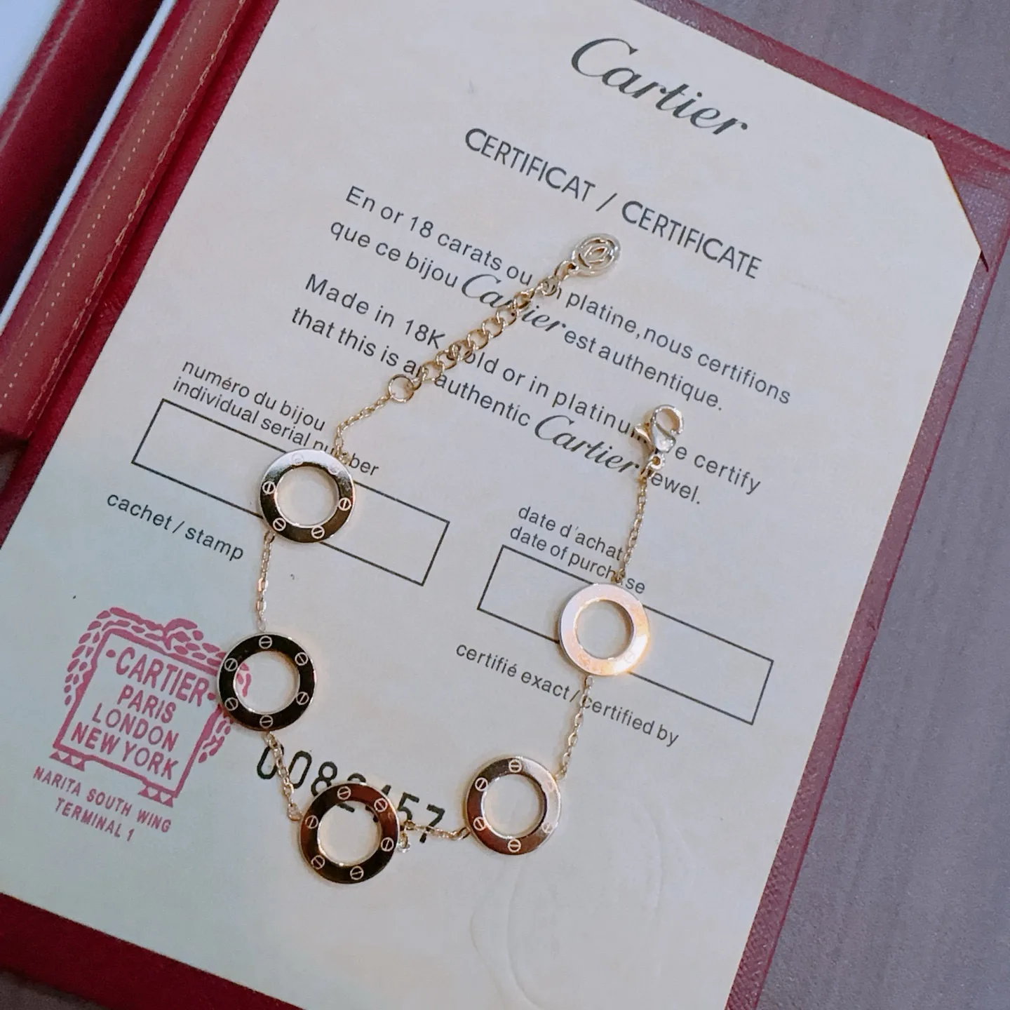 Cartier Bracelet Comfortable 5017