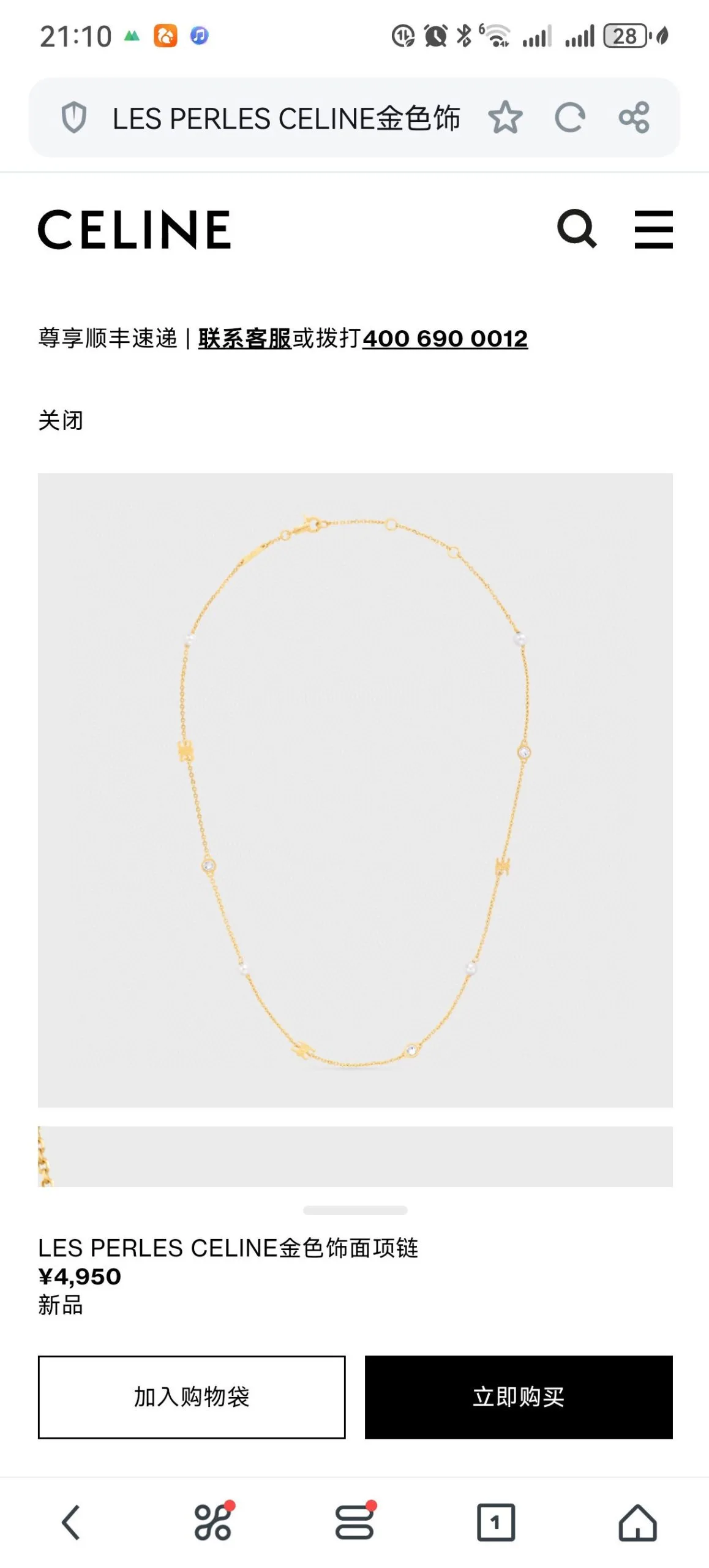 OnTrend Celine Necklace 5844