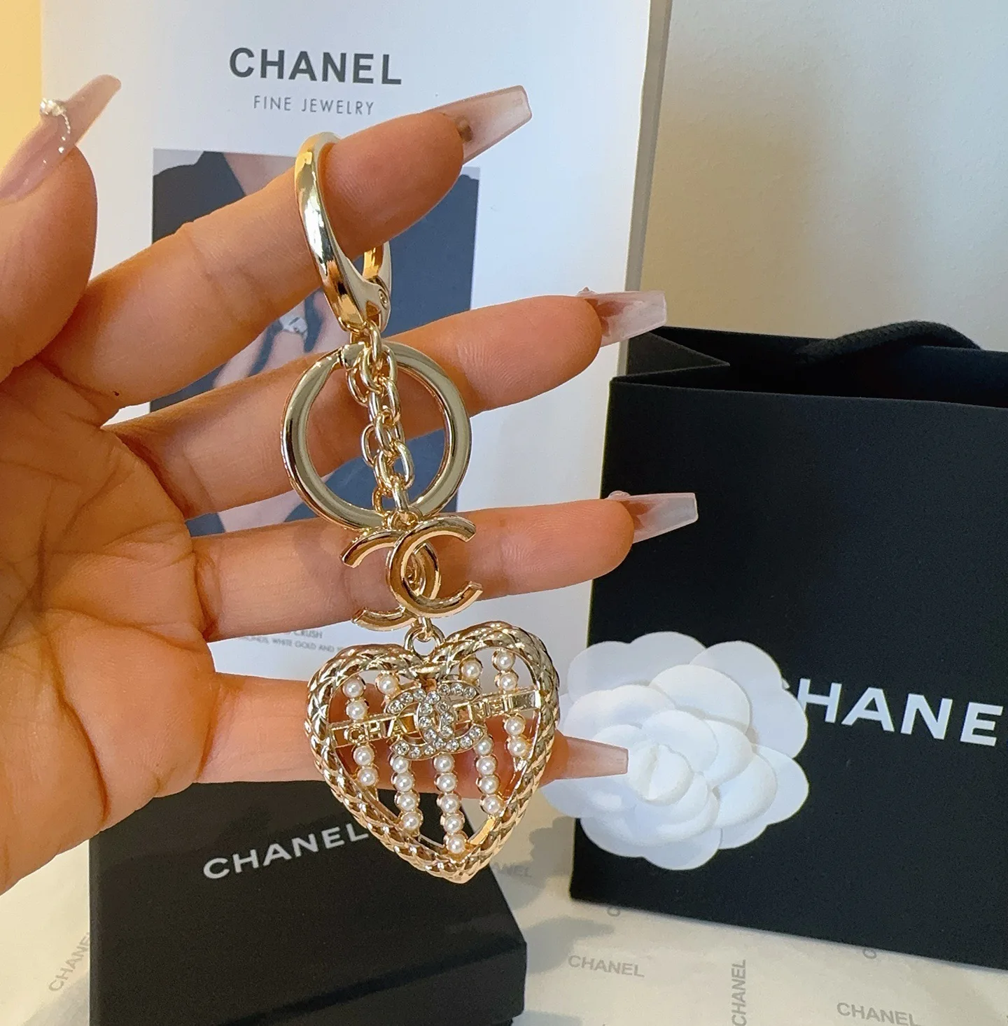 Sporty Chanel Keychain 3507