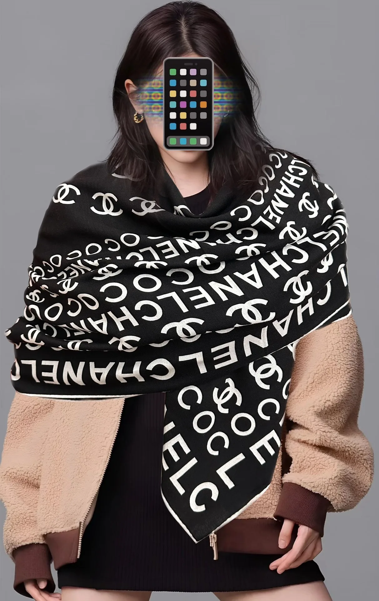 Popular Chanel Silk Scarf 3705