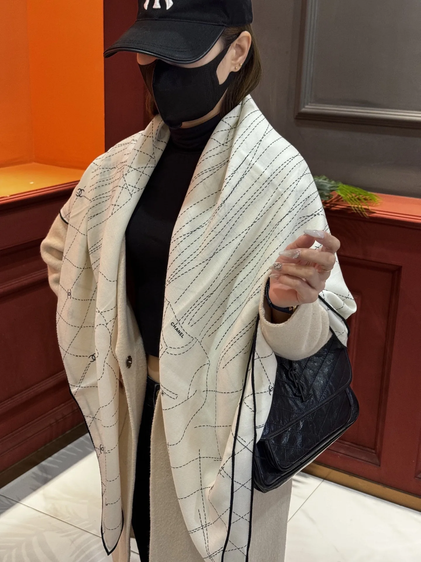 Chanel Silk Scarf Premium 3704
