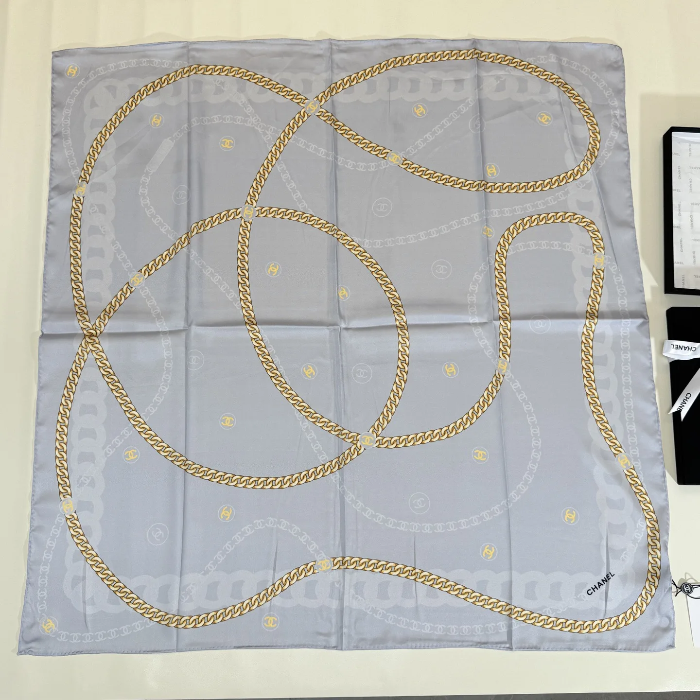 MoistureWicking Chanel Silk Scarf 3700