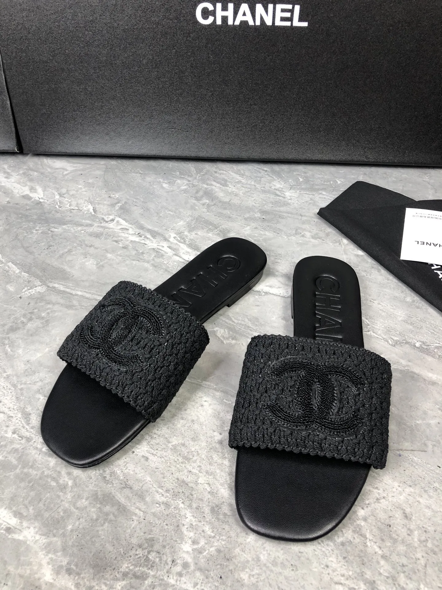 Chanel Slippers Affordable 3715