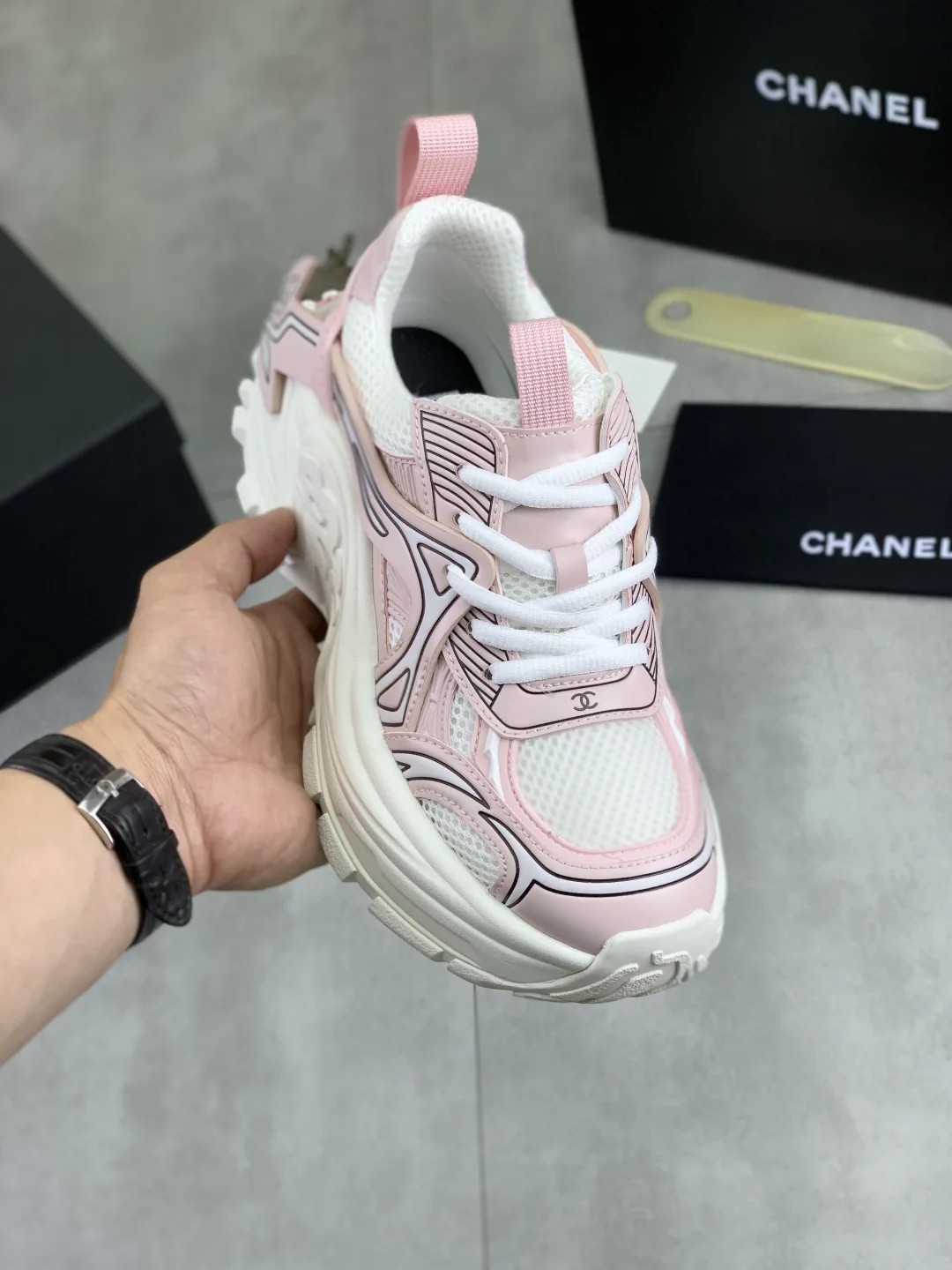 Snug Chanel Sneakers 3752