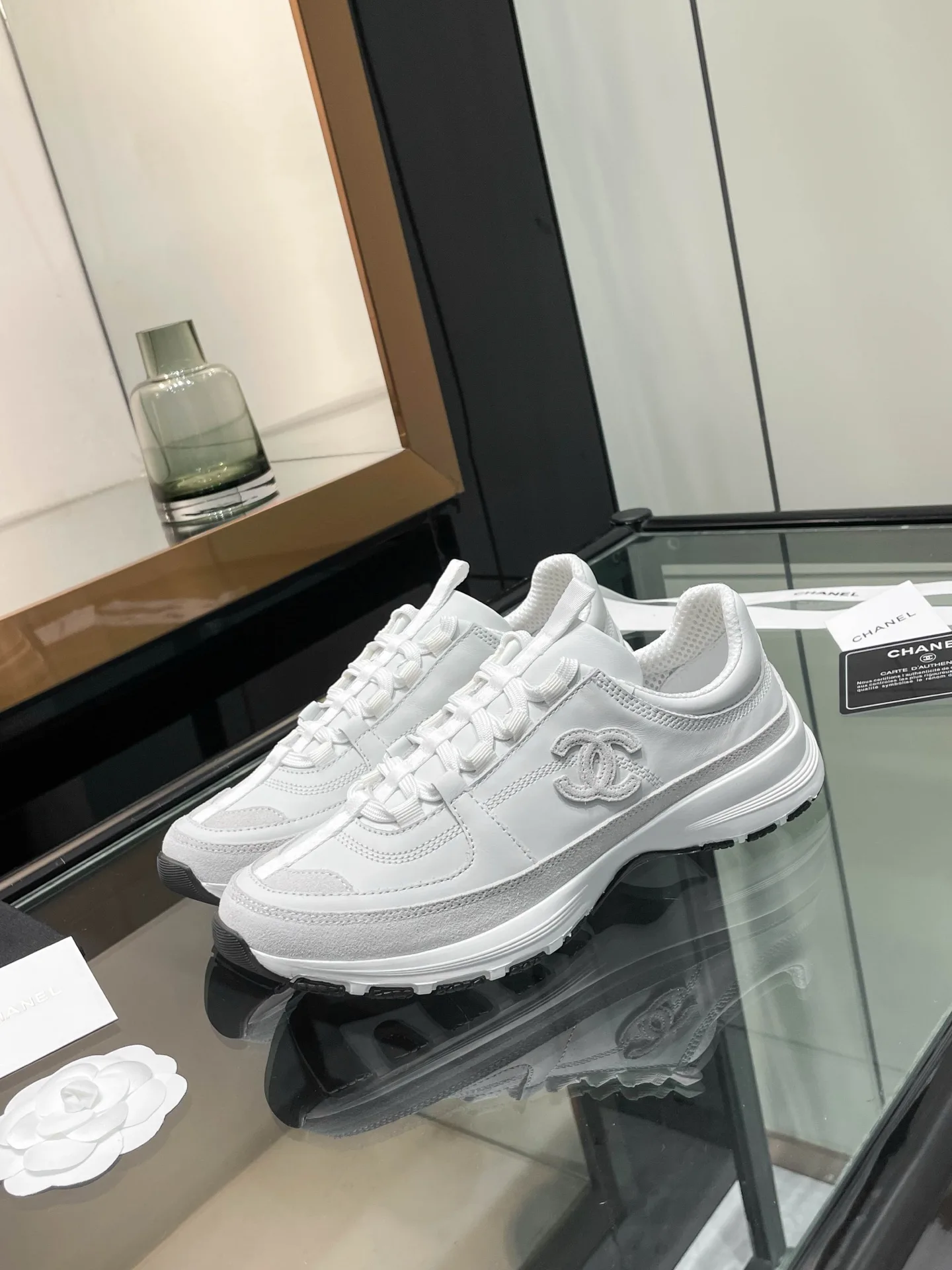 Sleek Chanel Sneakers 3750