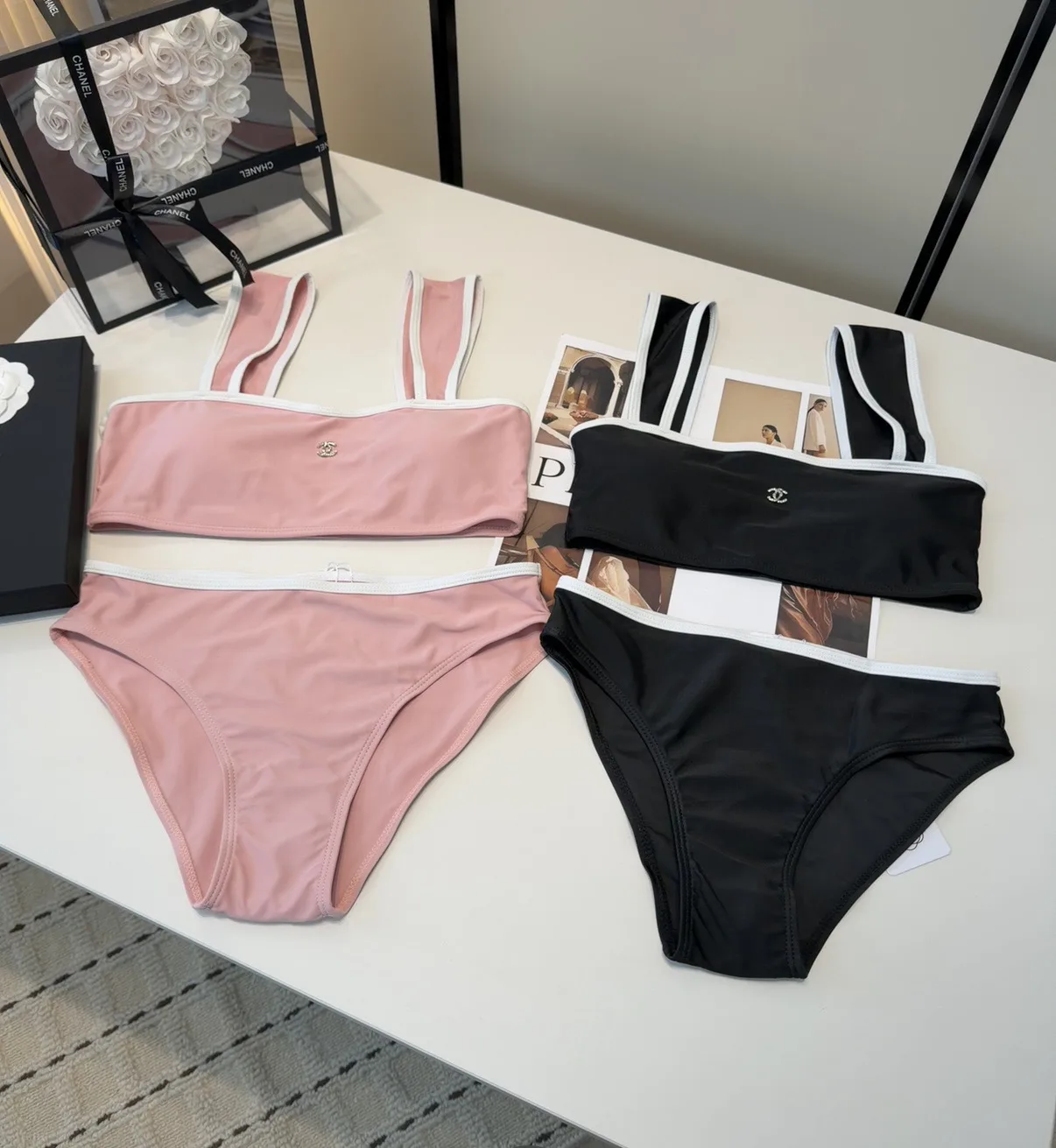 Stretchable Chanel Swimsuit 3893