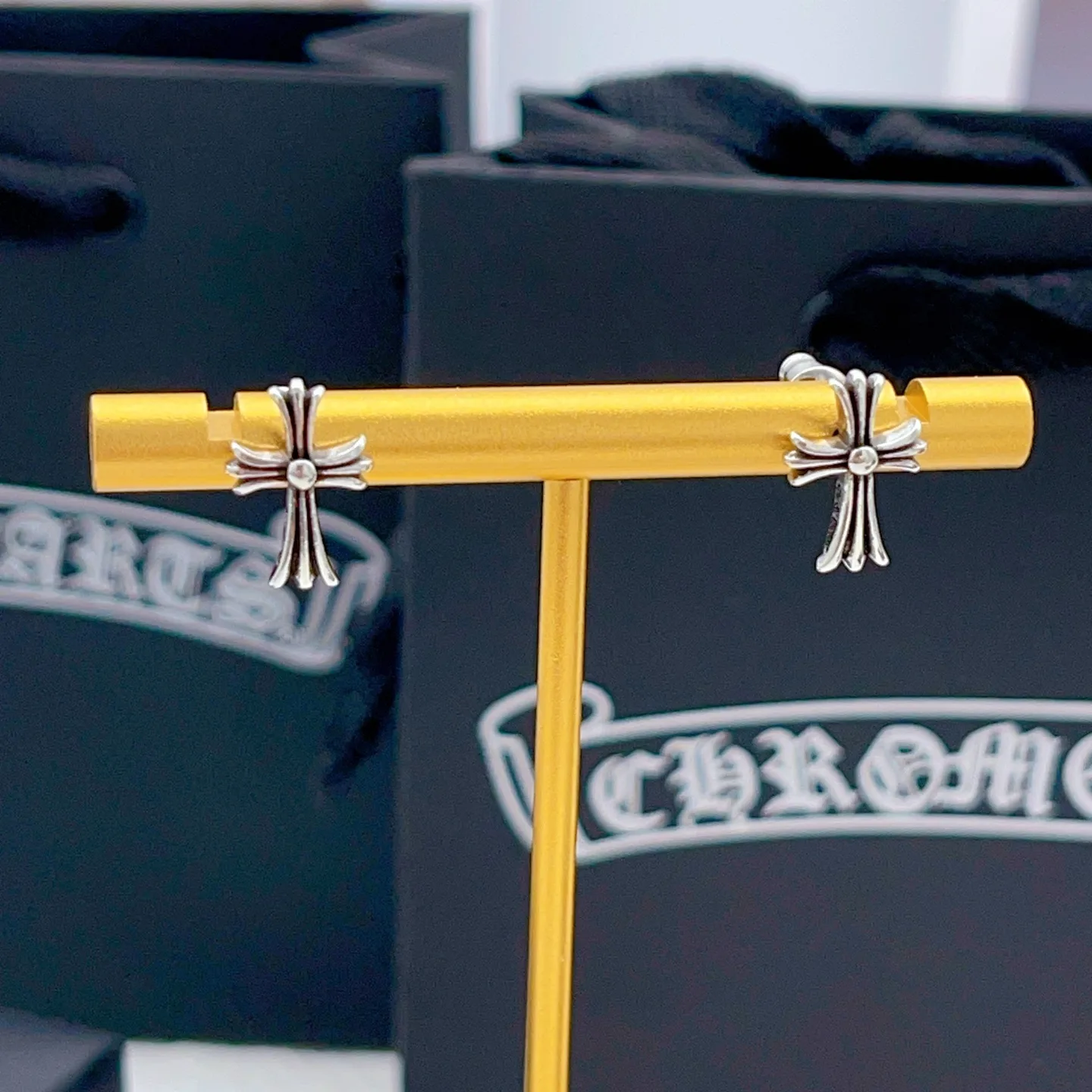 Trendsetting Chrome Hearts Earrings 2487