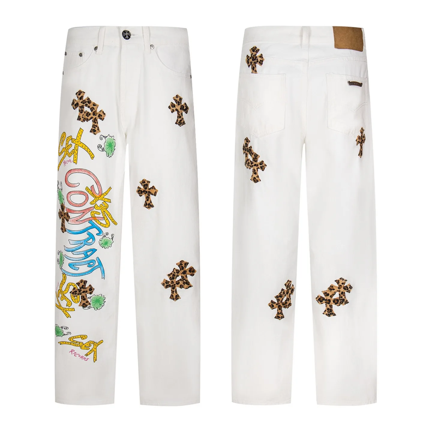 Chrome Hearts Jeans Colorful 1455