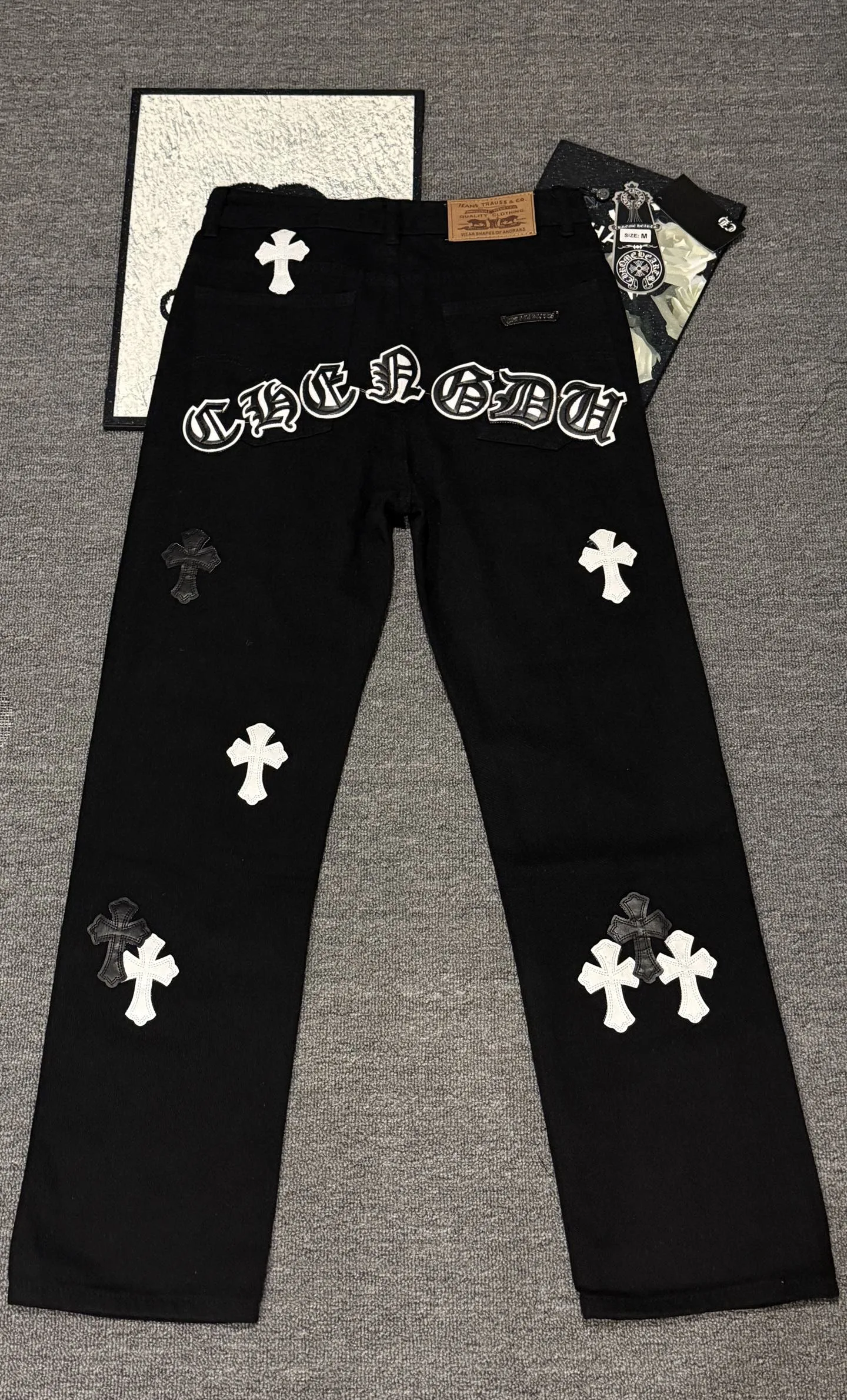 WaterResistant Chrome Hearts Jeans 1496