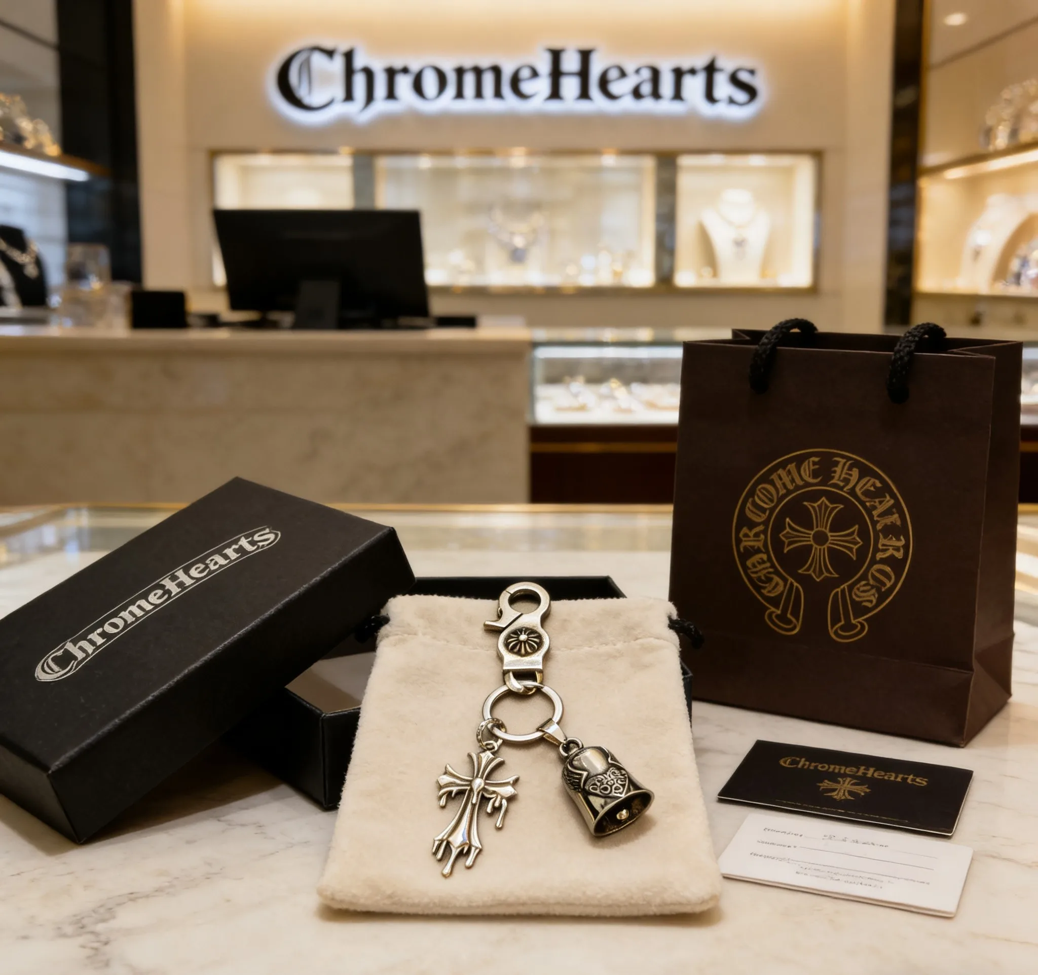 Chrome Hearts Keychain SmoothTexture 1533