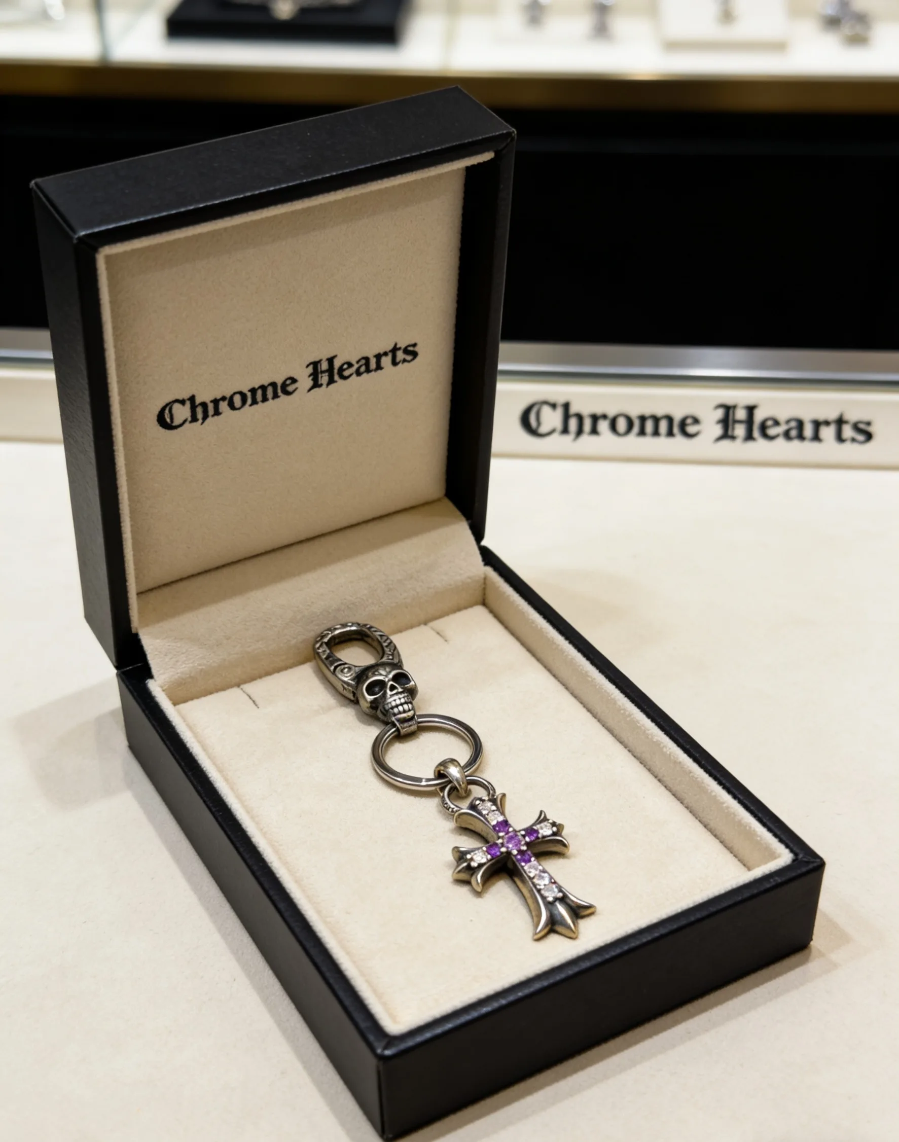 Contemporary Chrome Hearts Keychain 1522