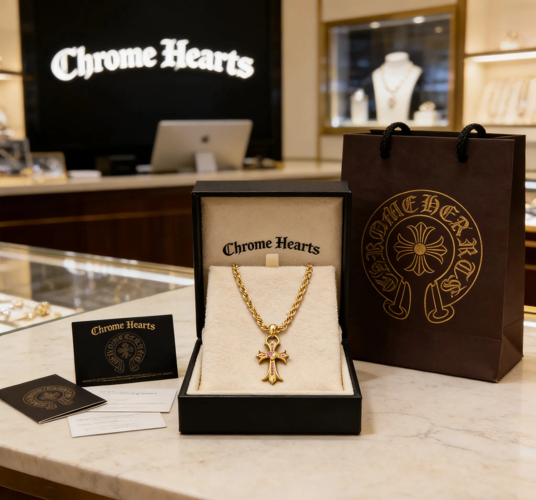 Elegant Chrome Hearts Necklace 1703