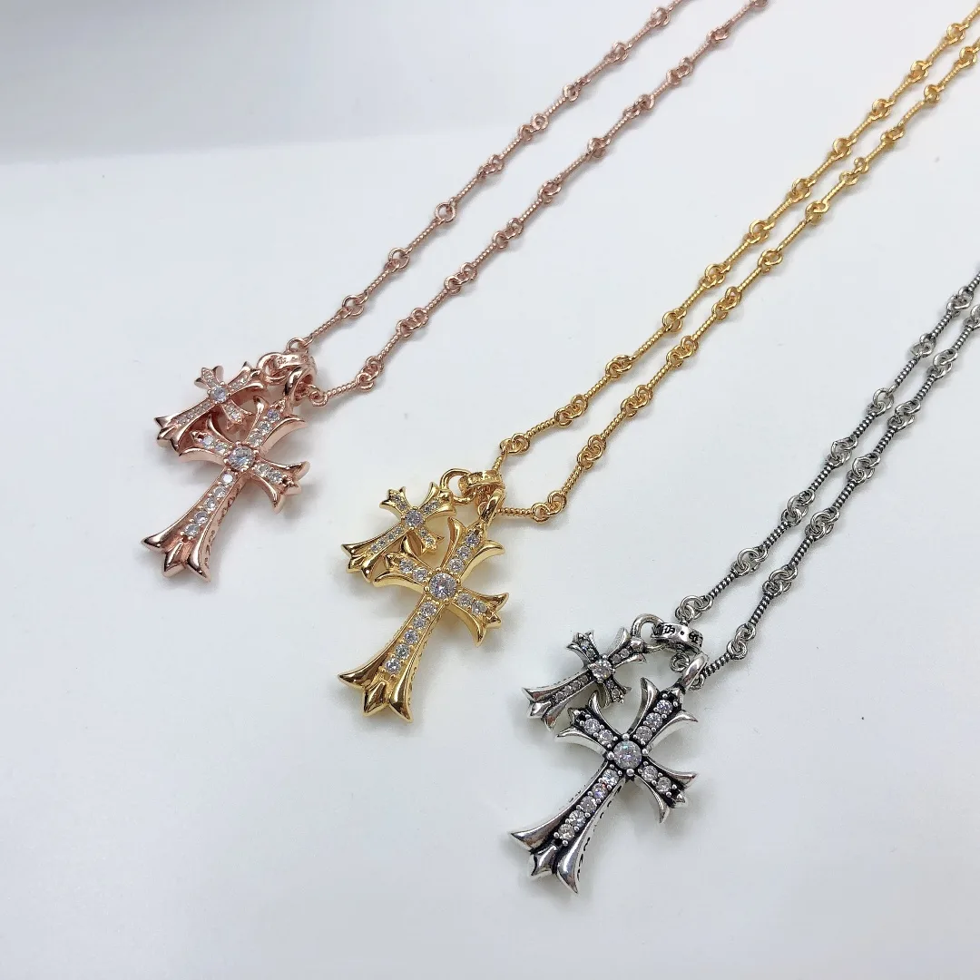 Sleek Chrome Hearts Necklace 1593