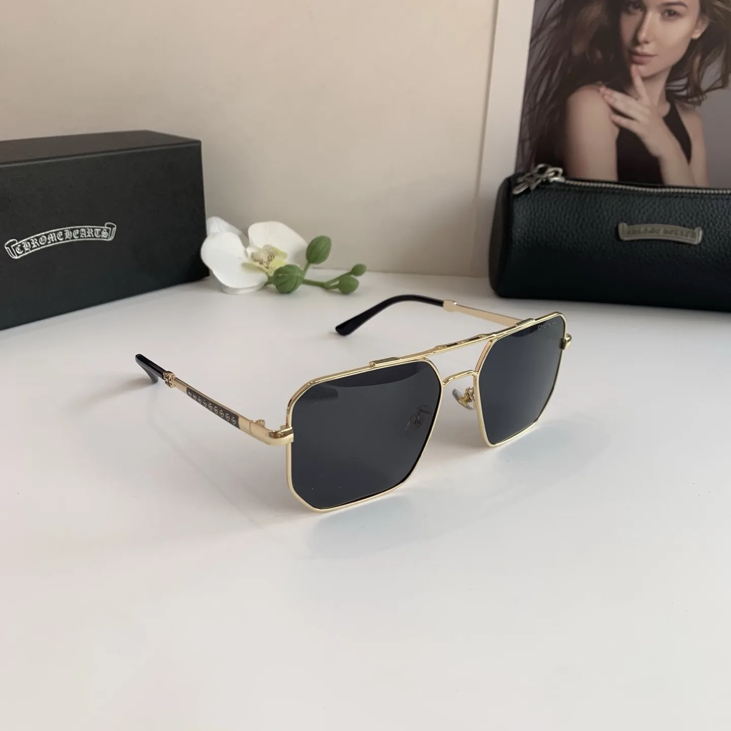 Upgraded Chrome Hearts Sunglasses 2031