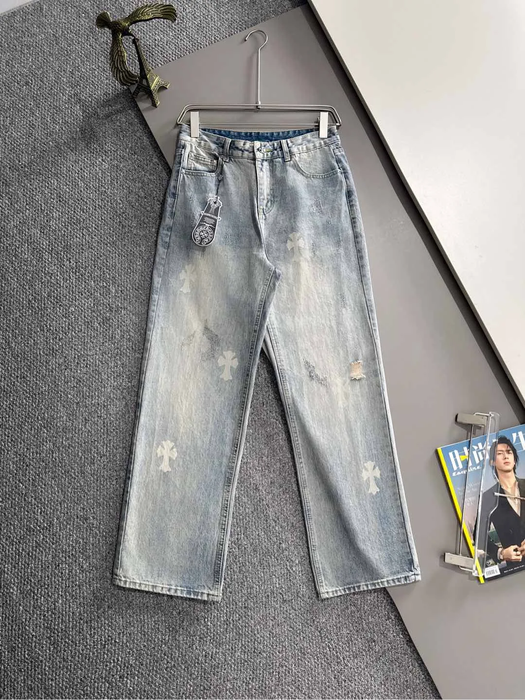 ZipUp Chrome Hearts Trousers 2052