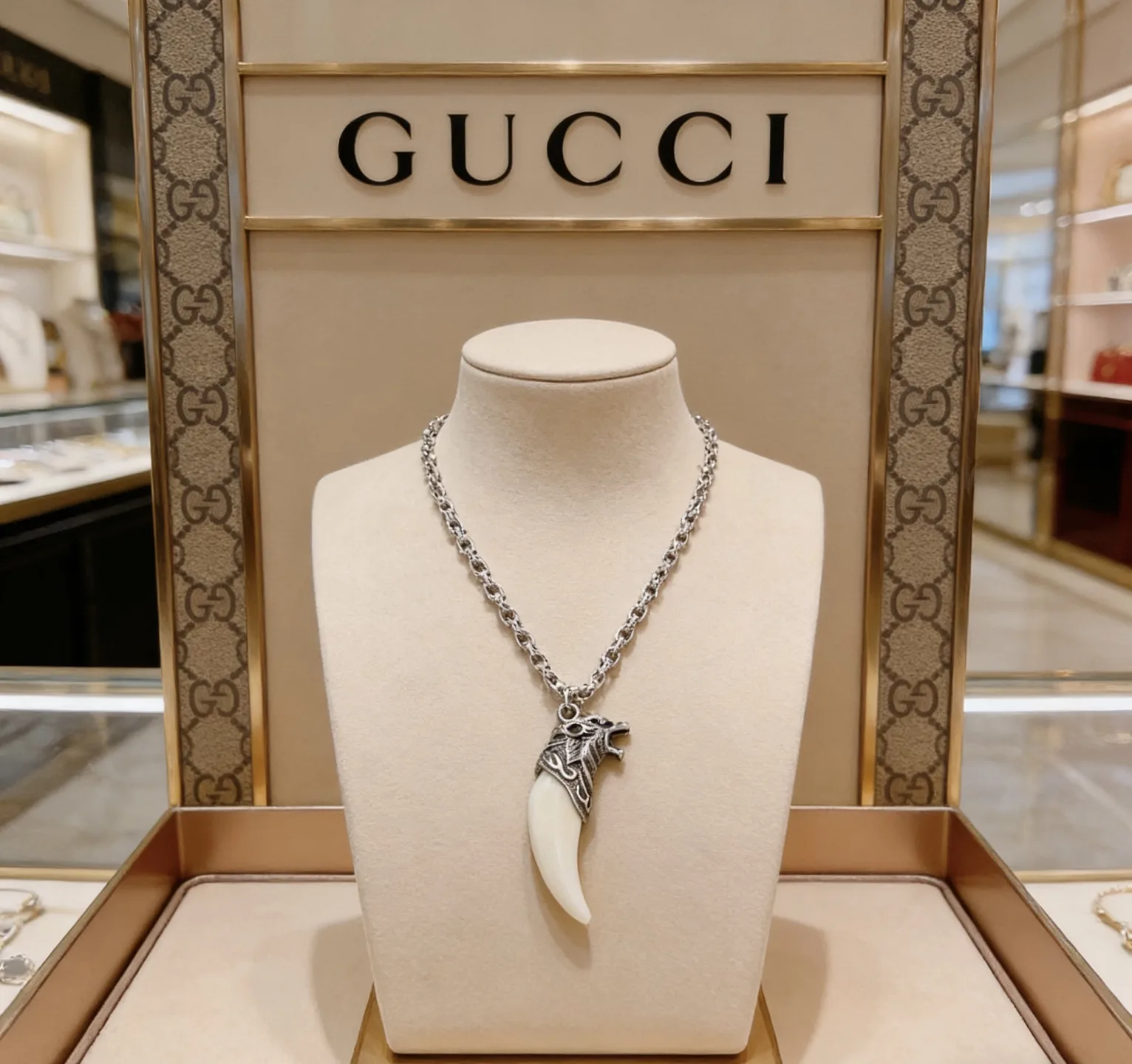 Sophisticated Gucci Necklace 2599