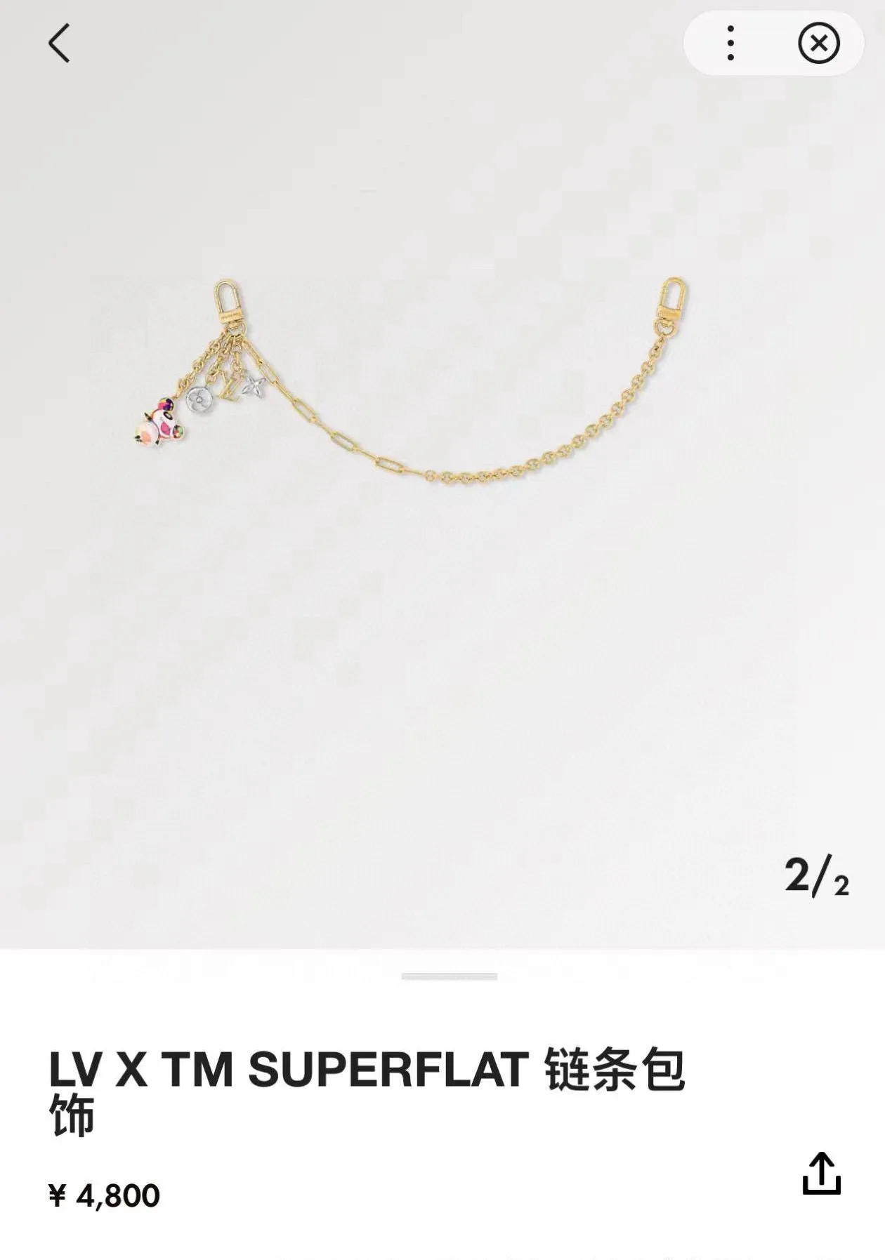 Unisex Louis Vuitton Chain Bag 180