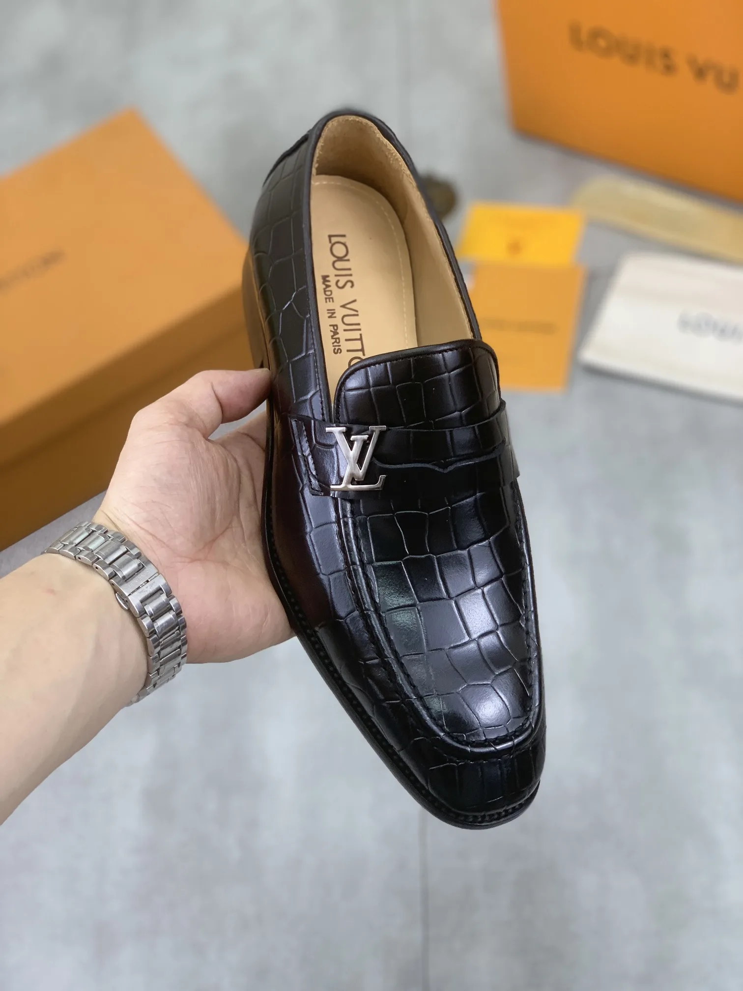 Louis Vuitton Leather Shoes WaterResistant 403