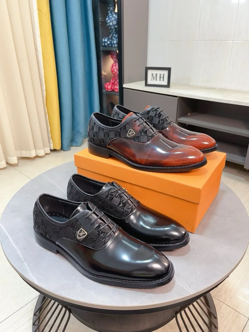 Louis Vuitton Leather Shoes Premium 421