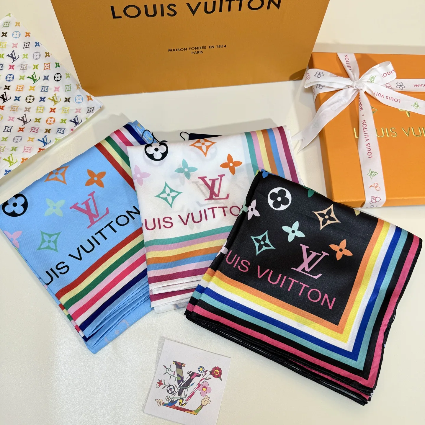 ZeroBulk Louis Vuitton Silk Scarf 937