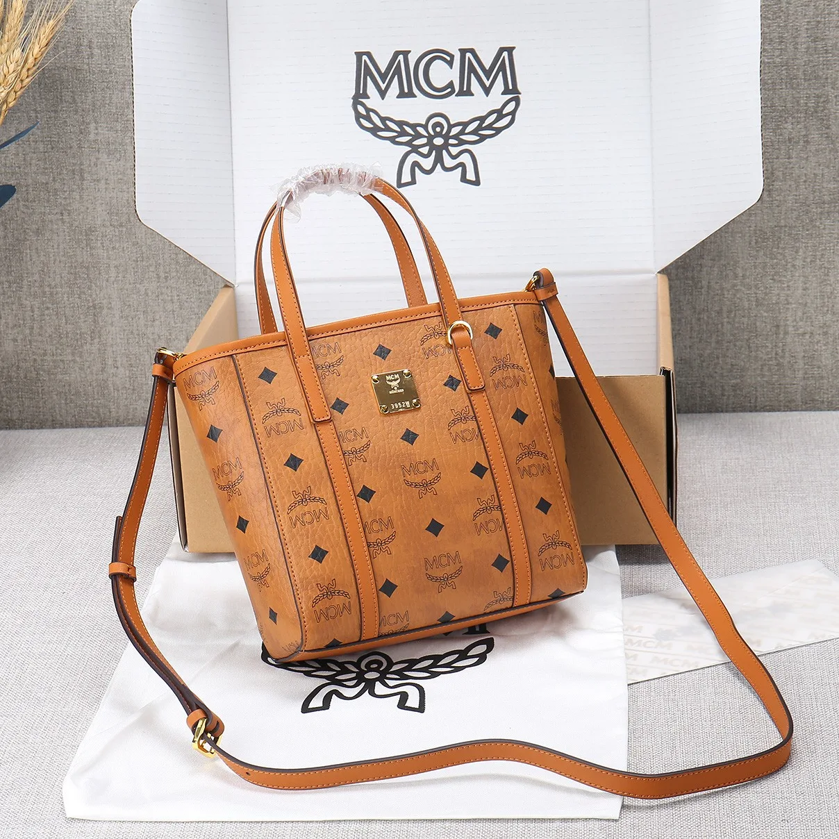 Mcm Shopping Bags Durable 7314