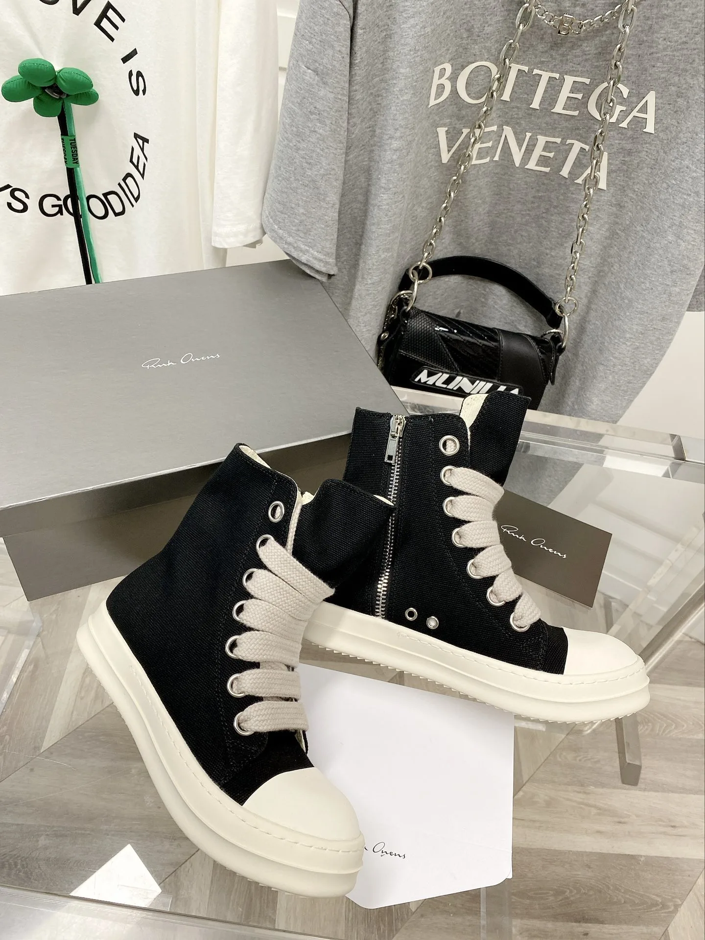 SoftTouch Rick Owens Canvas Shoes 7715