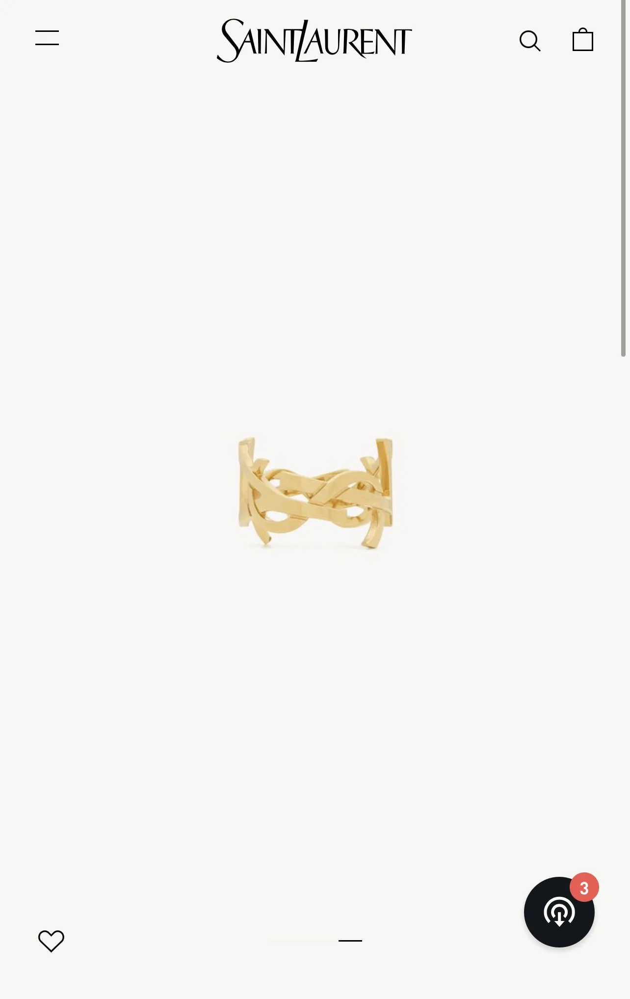 Saint Laurent Ring Affordable 4623