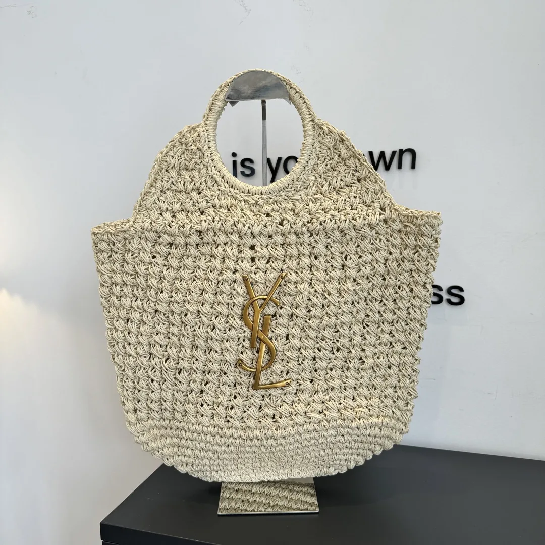 Colorful Saint Laurent Straw Bags 4670