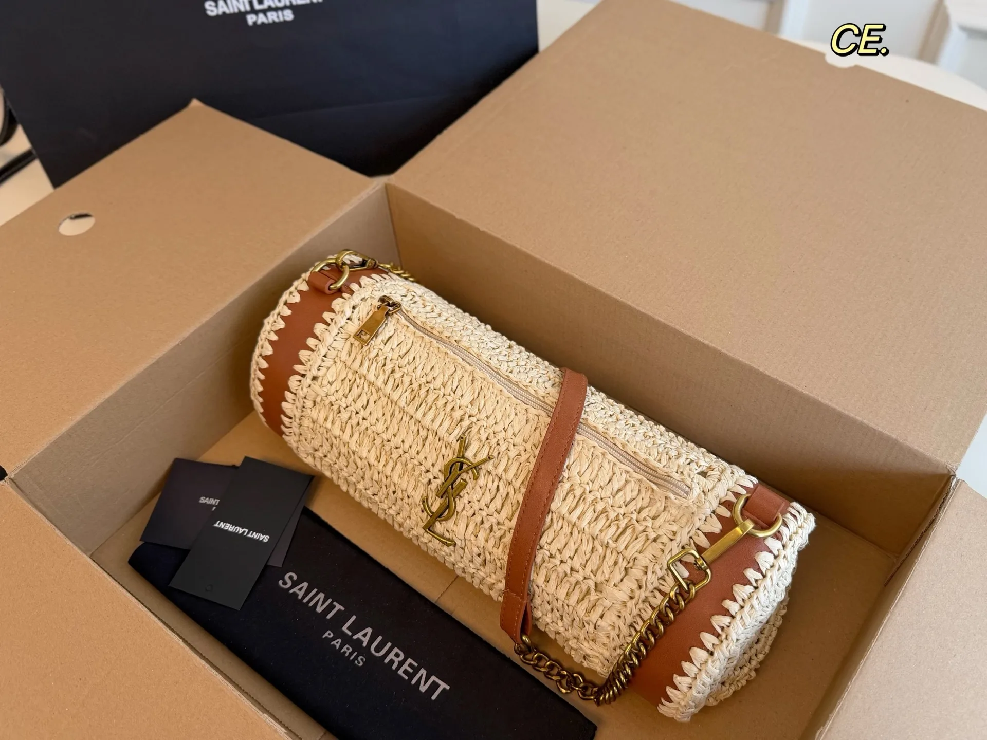 MultiPurpose Saint Laurent Straw Bags 4671